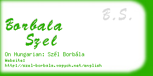 borbala szel business card